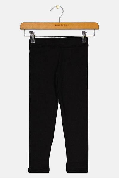 GAP Kids Girl Plain Pull On Leggings, Black
