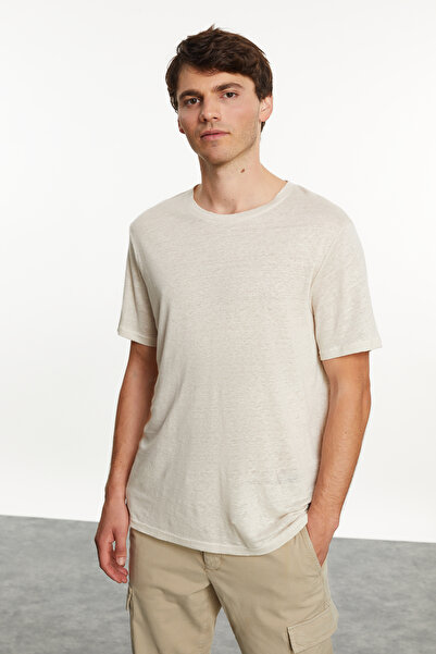 Mudo Crew Neck Linen T-Shirt