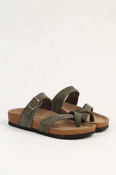 Pierre Cardin Khaki Women's Slippers Pc-7547