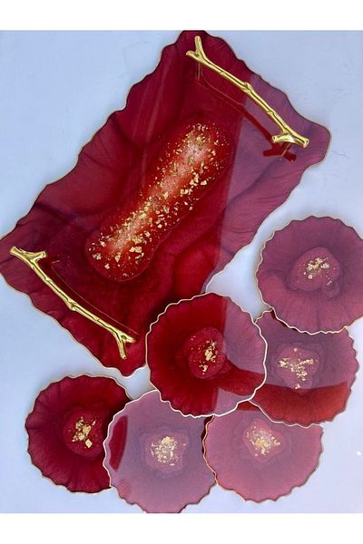 Home Epoxy Tray Handmade Epoxy Tray Resin Tray Decorative Tray Gift Epoxy Product