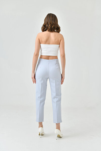 Park Karon Women's Cuffed Leg Slit Trousers