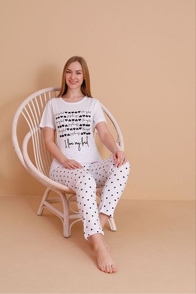 Rabi Shine SET PANTALONI IMPRIMAT KISSA MANECĂ FEMEI