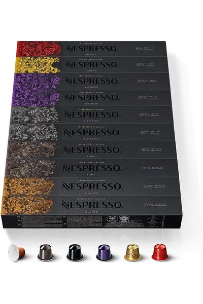 Nespresso مجموعة كبسولات الخط الأصلي، عبوة من 10 قطع (التشكيلة 2)