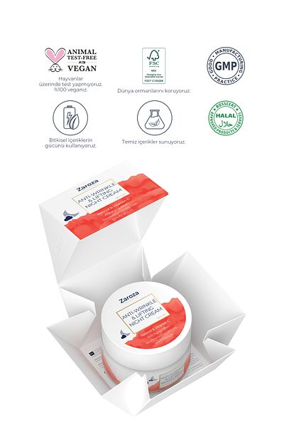 ZAROZA Retinol - Moisturizing Night Cream - Anti-Blemish, Anti-Wrinkle & Lifting Night Cream