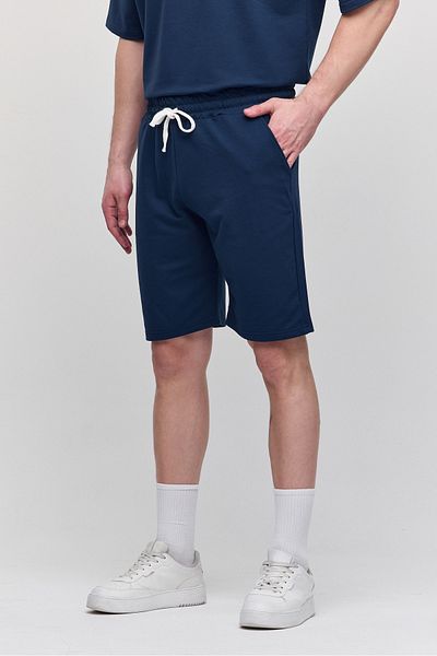 COMBİNE MİCHAİL Ανδρικό σορτς Comfort Fit Navy Blue & Bermuda