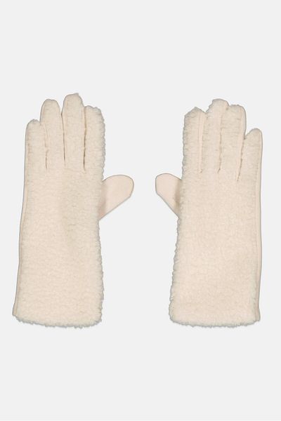 Canada Weather Gear Women 1 Pair Sherpa Gloves, Ivory