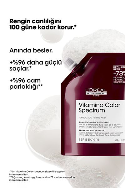 L'oreal Professionnel Vitamino Color Spectrum Anti-Fading Refill Shampoo for Dyed Hair 500 ml
