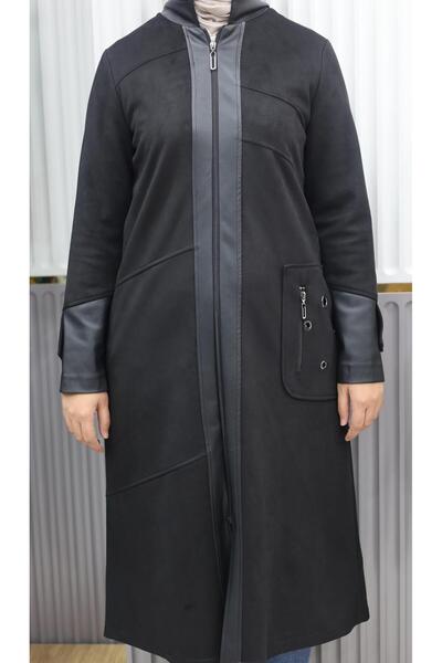 ELİF ERGÜN TEKSTİL SÜET DERİ DETAYLI KAP