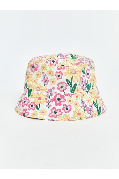 LC Waikiki LCW baby Flower Patterned Baby Girl Bucket Hat