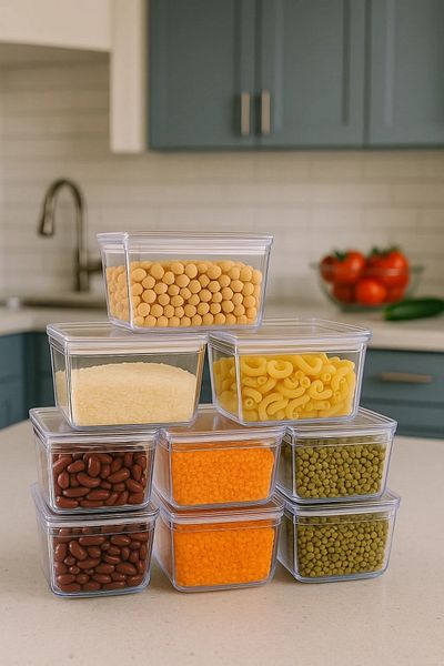 Phigo 12 Pieces 300 ml Vacuum Storage Container Airtight, Leakproof, Odor Proof, Food Storage Box