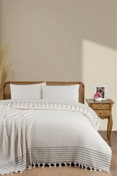 Loova Cream Color Double Bedspread