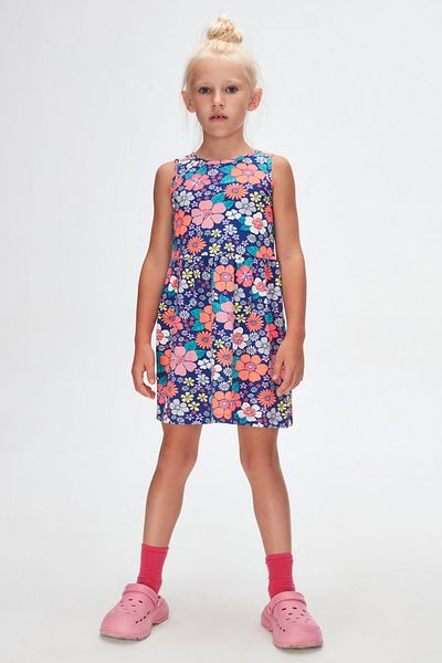 LOVETTI Neon Garden Patterned Girls' Sleeveless Dress