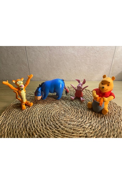3DBASKILAR Winnie The Pooh Ve Arkadaşları (POOH, TİGGER, PİGLET VE IYOR) Boya...
