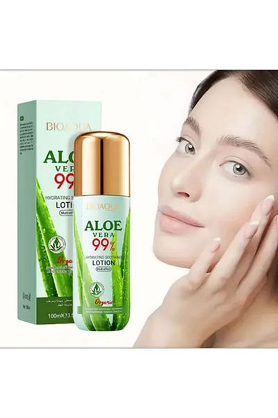 Bioaqua Aloe Vera Refreshing Hydrating Soothing Repairing Skin Moisturizing Tender Face Lotion