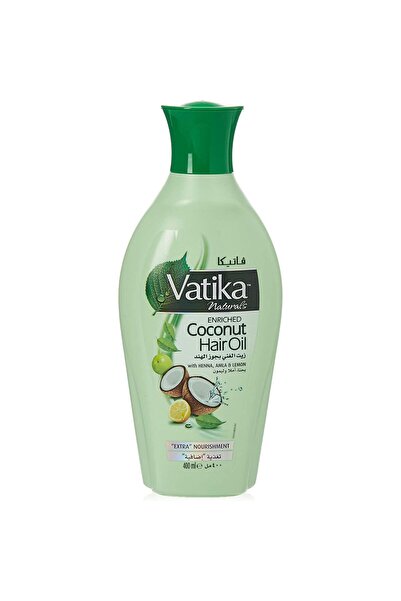 Vatika زيت شعر جوز الهند الطبيعي المعزز بالحناء والأملا والليمون