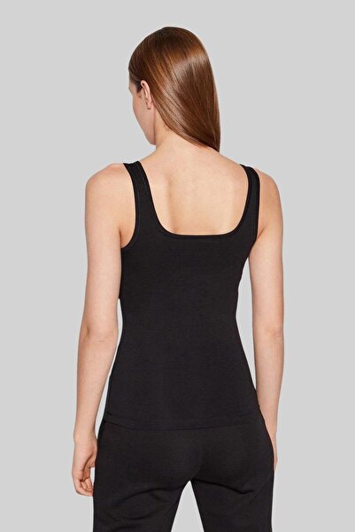 Hugo Boss Slim Fit Askılı Kadın Siyah Bluz Siyah