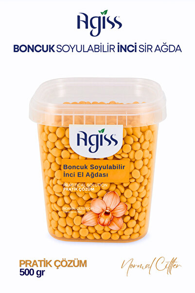 AGISS Normal Ciltler Için Natural Boncuk Soyulabilir Inci El Ağdası 500 gr