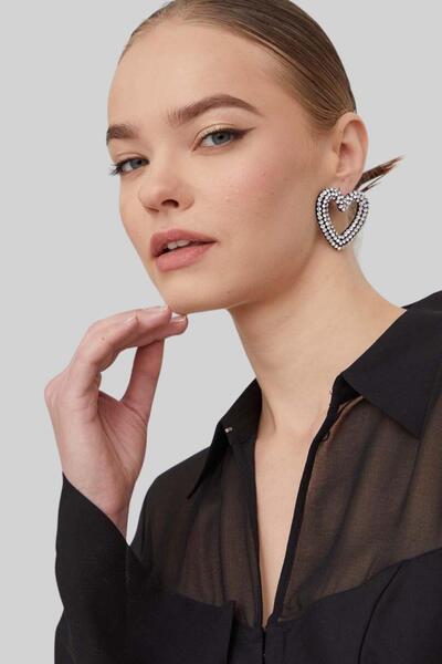 HUGO Kadın Regular Fit Kısa Bluz Siyah