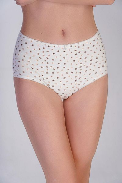 C&City Bumbac 5004 Chiloți cu talie înaltă cu flori, pachet de 3