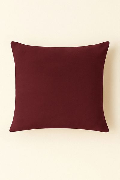 Luvora Home Luna Series Velvet Textured Throw Pillow Cover - Claret Red