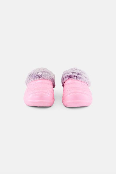 SKECHERS حذاء قبقاب مريح سهل الارتداء للفتيات الصغيرات، وردي