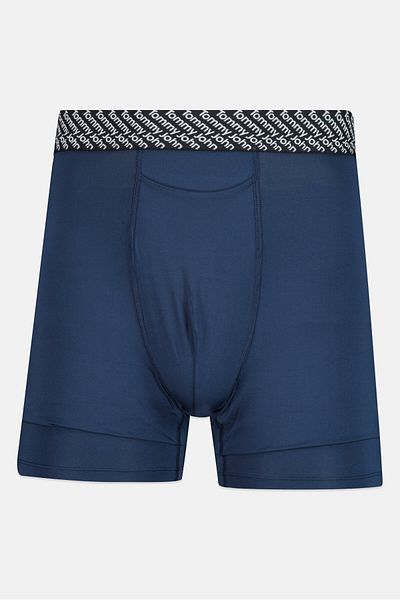 Tommy John Men 2 Pieces 8 Inseam Brand Logo Boxer Briefs, Navy