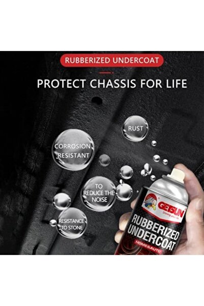 GETSUN Undercoating Spray For Rust Protection, 650 ml - 5 Pcs