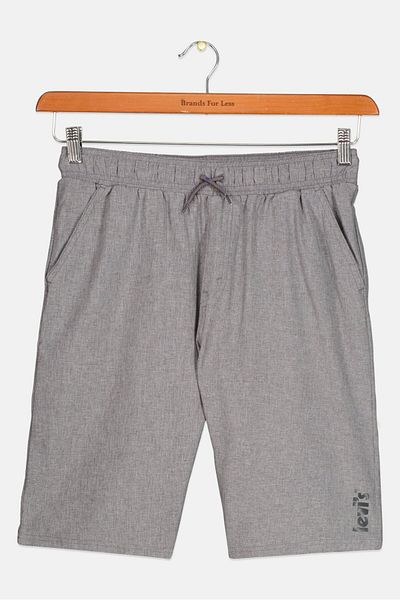 Levi's Kids Boy Brand Logo Stretchable Shorts, Grey