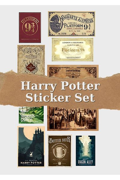 One Little Happiness Harry Potter Sticker Set Suitable for Planner Agenda Bullet Journal