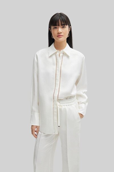 BOSS Beina Kadın Bluz Beyaz