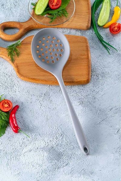 Ekostem Eucalyptus Silicone Colander - High Temperature Resistant, Non-Flammable and Non-Stick 1 Pc