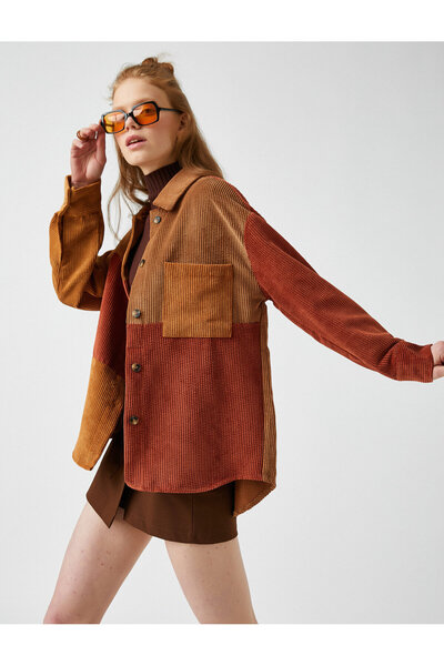 Koton Košeľová bunda s dlhým rukávom