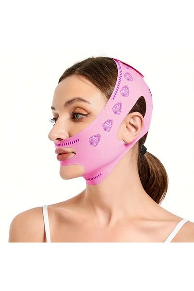 Sh Mağazacılık Face Lifting Strap, Elastic and Breathable Beauty Strap Chin Mask Face Lifting Belt