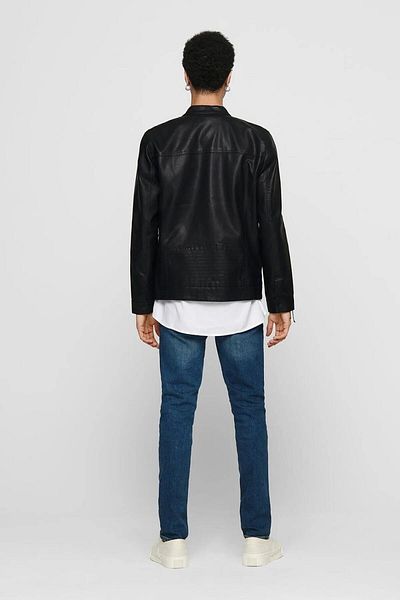 Only & Sons Men's Leather Jacket