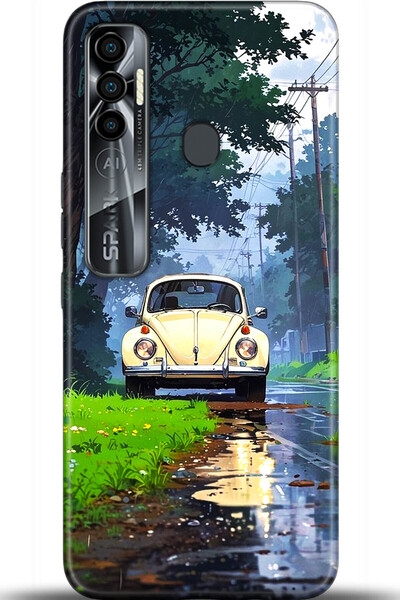 TECNO حافظة سبارك 7 برو مطبوعة بدقة عالية - سلسلة ماستر ميند 5562