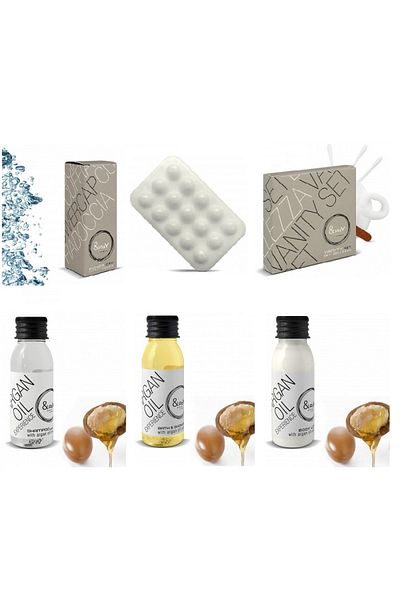Easy EASY Cosmetic Set with Natural Argan Oil - Personal care products for the hotel