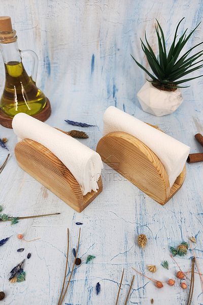 MONTESEV Natural Wood 2 Napkin Holder