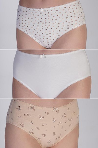 C&City 3 Pack High Waist Bikini Panties 5002 Floral