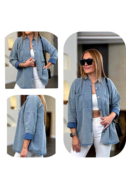 the comrades Cămașă de denim pentru femei lavabilă