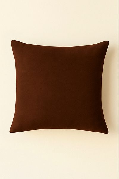 Luvora Home Luna Series Velvet Textured Throw Pillow Cover - Brown
