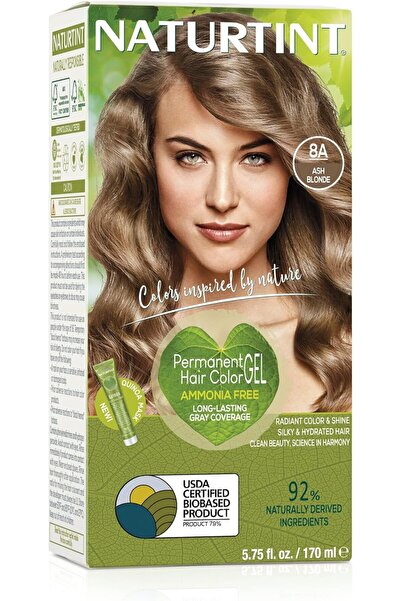 NATURTINT صبغة شعر دائمة | لتغطية طويلة الأمد للشعر الرمادي | ٨A-أشقر رمادي ١...