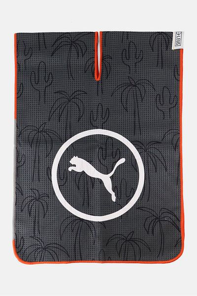 Puma Men Tour Microfiber Towel 100 X 36 Cm, Black/red