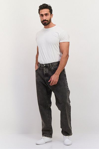 GAP Men Original Fit Washed Non Stretchable Jeans, Charcoal