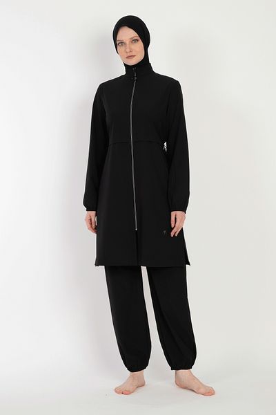 InStyle Black Hijab Swimsuit - 6056 Model