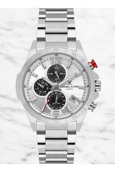 Daniel Klein Brand Silver Color Exclusive Model Internal Functions Active Men's Wristwatch - Bracelet Gift