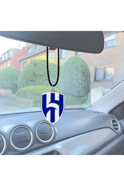 Generic Luxury Car Pendant with Football Club Design - Al Hilal, Al Nasr, Al Ittihad