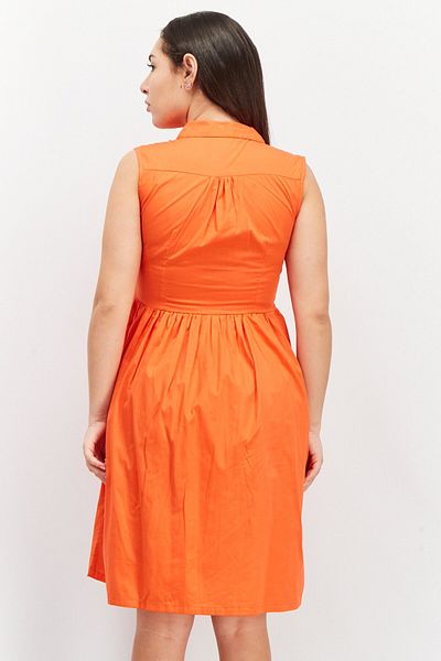 French Connection Women Textured Midi Dress, Red