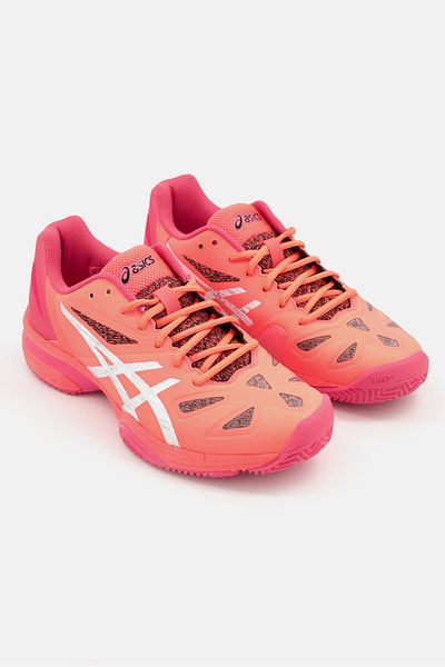 Asics Women GEL-LIMA PADEL Lace Up Training Sports Shoes, Coral Combo