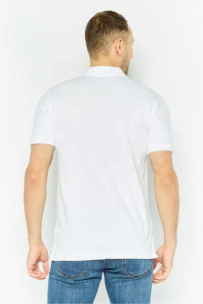 GAP Men Regular Fit Short Sleeves Plain Polo Shirt, White