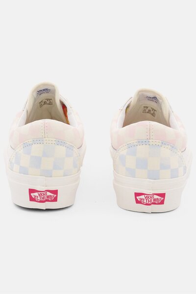 Vans Women Old Skool Lace Up Casual Shoes, Cream Combo